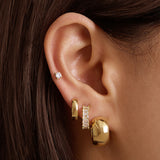 Large Baguette Hoops