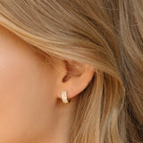 Round and Baguette Hoops