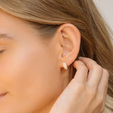 Round and Baguette Hoops