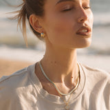 Gold Filled Dome Hoops