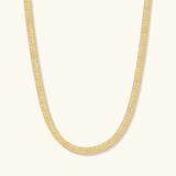 Gold Filled 5mm Herringbone Necklace