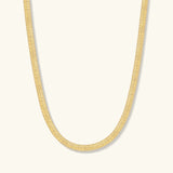 Gold Filled 5mm Herringbone Necklace