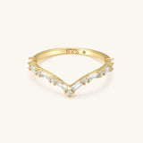 Diamond Chevron Ring