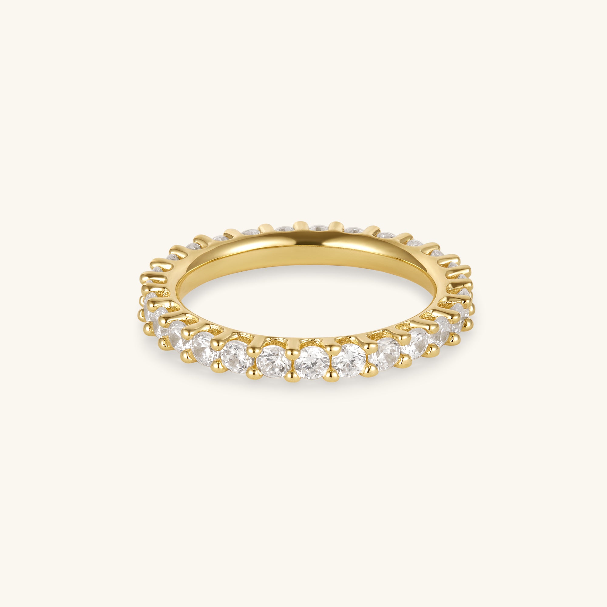 Large Eternity Ring – Heart Made of Gold