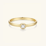 Gold Filled Bezel Stone Ring