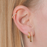 Large Oval Hoops