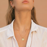 Gold Filled Hammered Coin Necklace