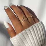 Diamond Chevron Ring