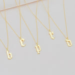 Old English Letter Necklace (4376434278535)