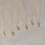 Old English Letter Necklace (4376434278535)