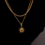Sun Pendant Necklace