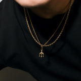 Neptune's Trident Pendant Silver Set