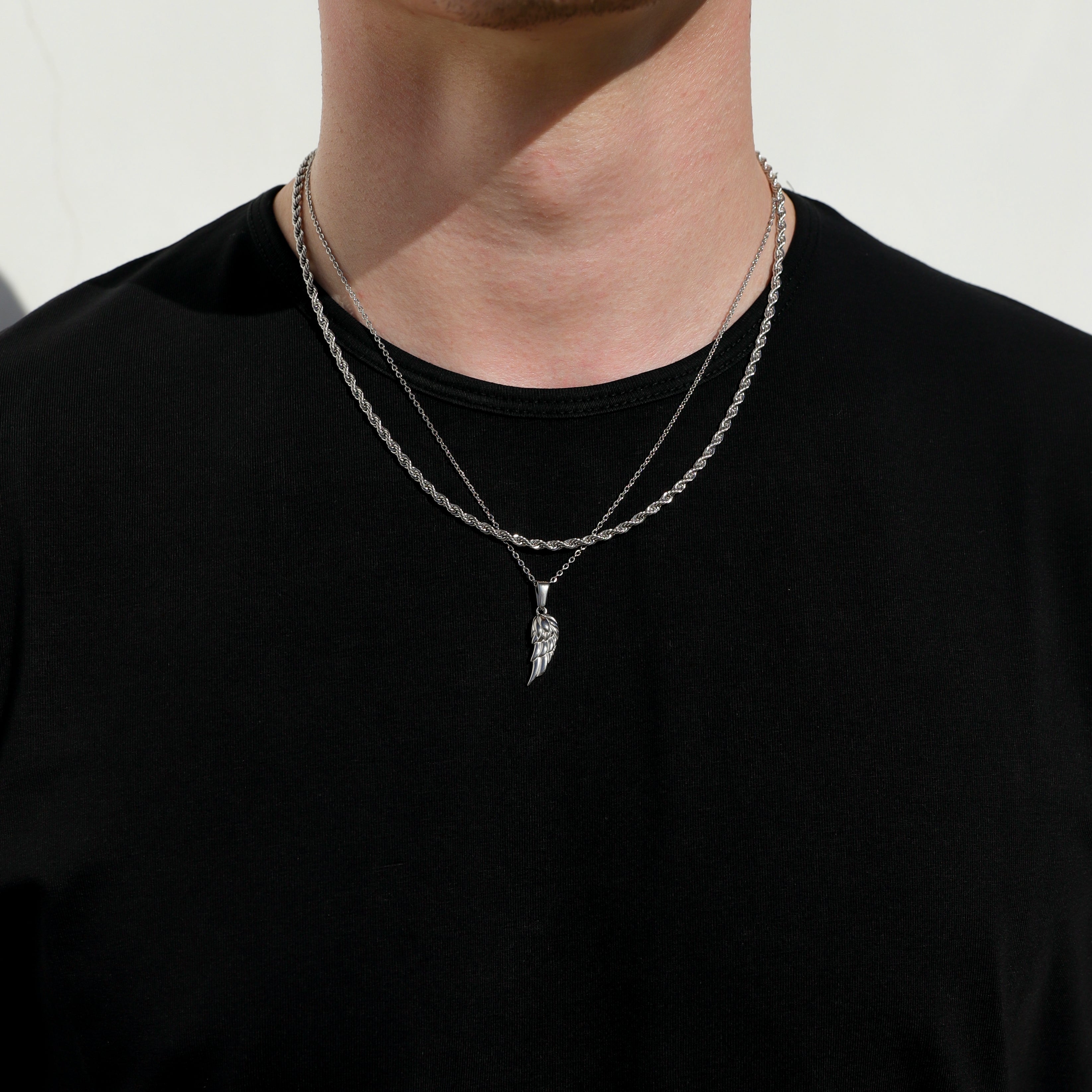 Angel Wing Silver Set – Heart Made of Gold