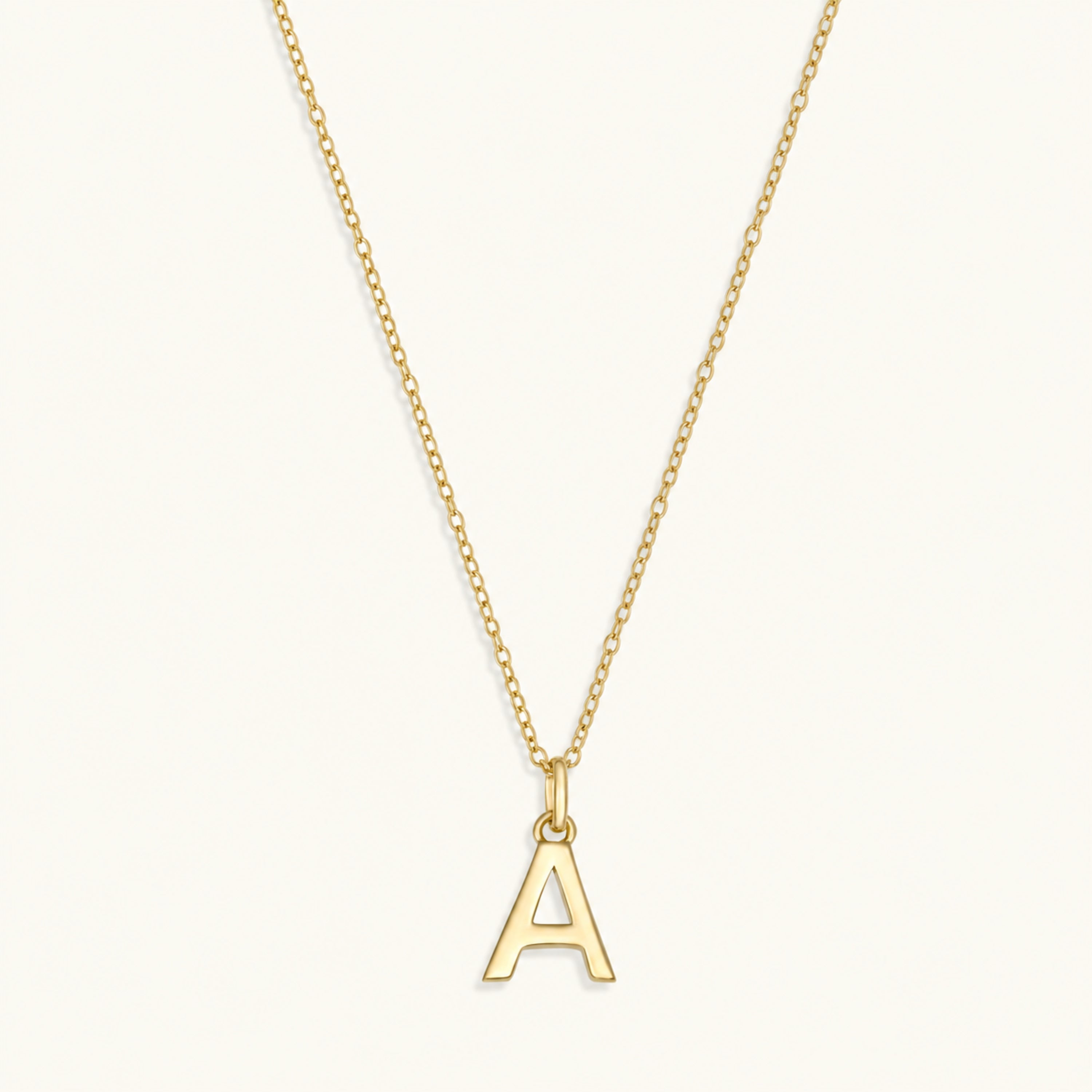 10k Mini Letter Necklace