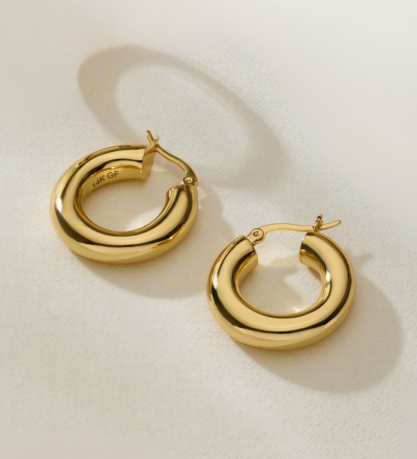 Gold Filled Chunky Hoops