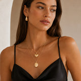 Gold Filled Puffy Heart Necklace