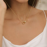 Gold Filled Interlocking Necklace