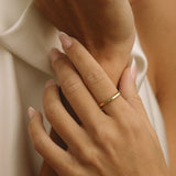 Gold Filled Wavy Dome Ring