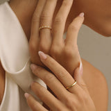 Gold Filled Wavy Dome Ring