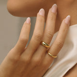 Gold Filled Wavy Dome Ring