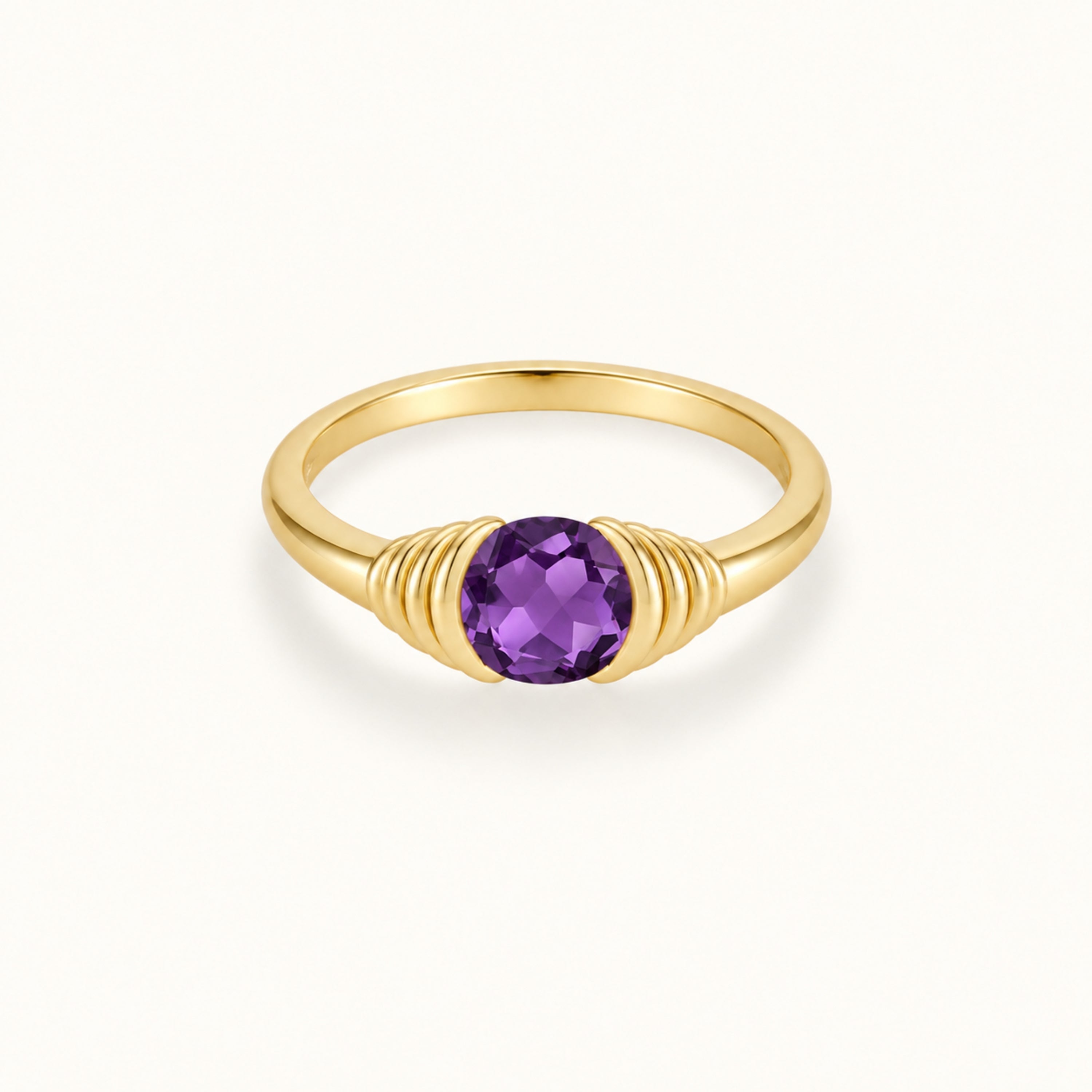 10k Signet Birthstone Ring
