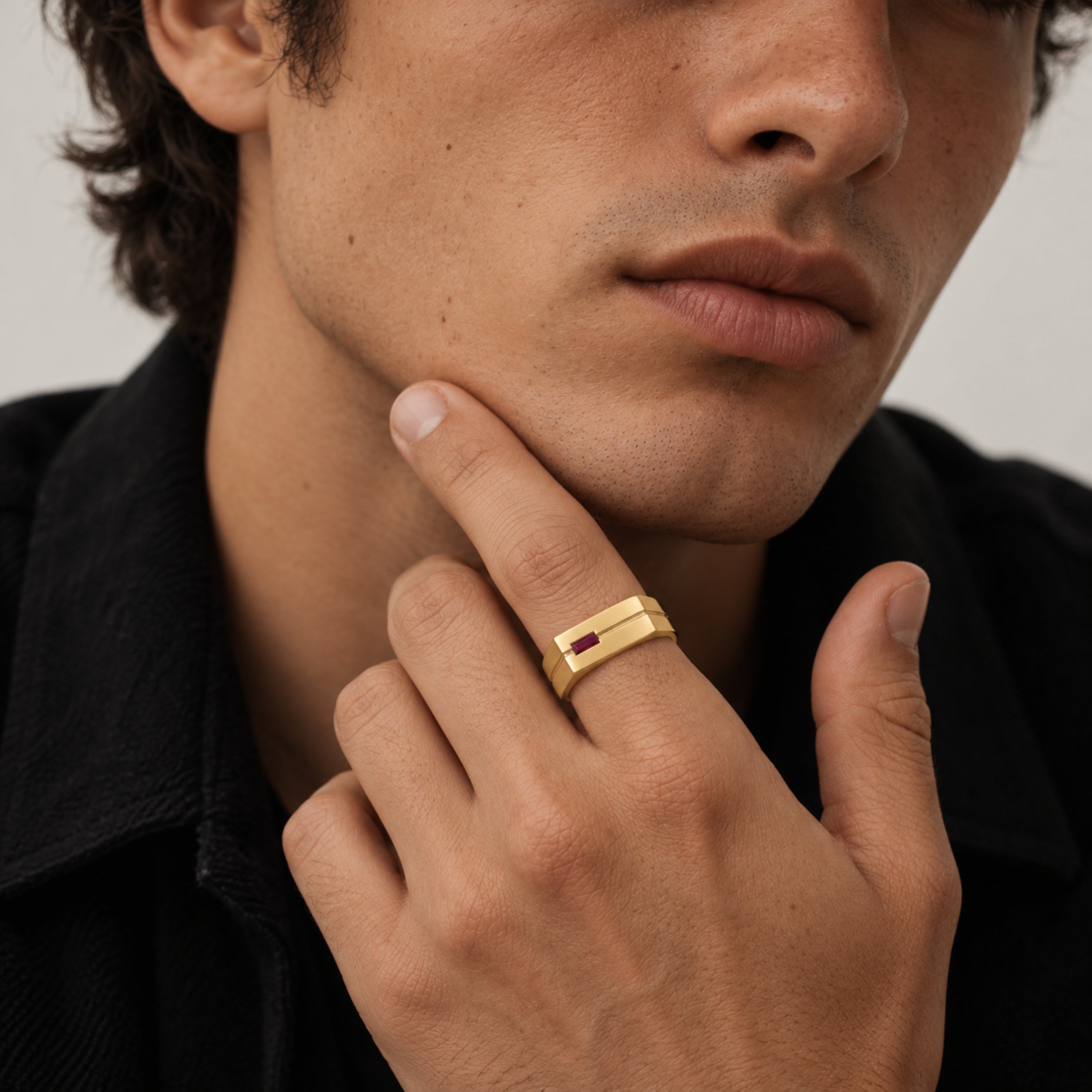 Engravable Stone Ring