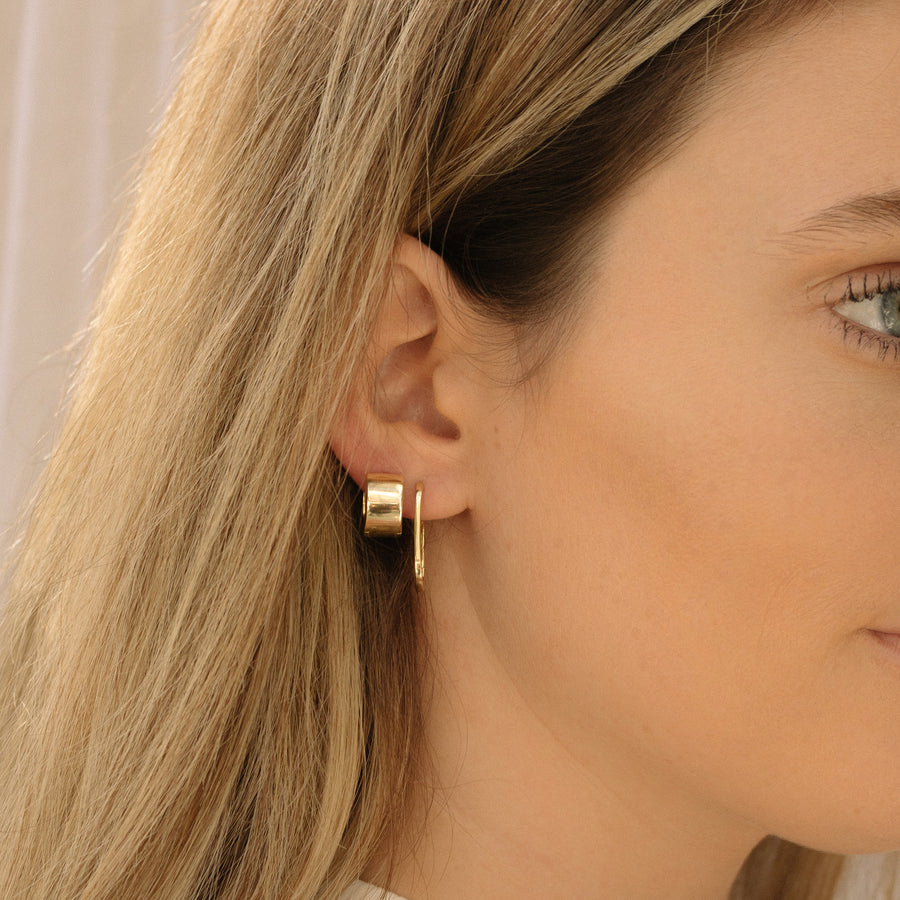 Gold Filled Oval Hoops
