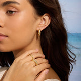 Gold Filled Sparkle Hoops