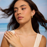 Gold Filled Sparkle Hoops