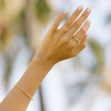 Gold Filled Pear Tennis Bracelet