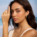Gold Filled Sparkle Hoops