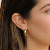 Gold Filled Sparkle Hoops