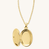 Oval Locket Necklace
