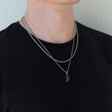 Black Onyx Stone Pendant Set