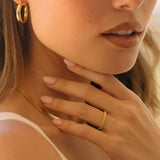 Gold Filled Ribbed Ring