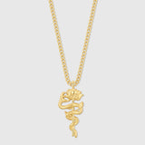Serpent Rose Pendant