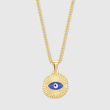 Evil Eye Gold Pendant