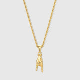 Italian Mano Cornuto Gold Pendant