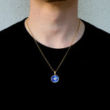 Evil Eye Enamel Gold Pendant
