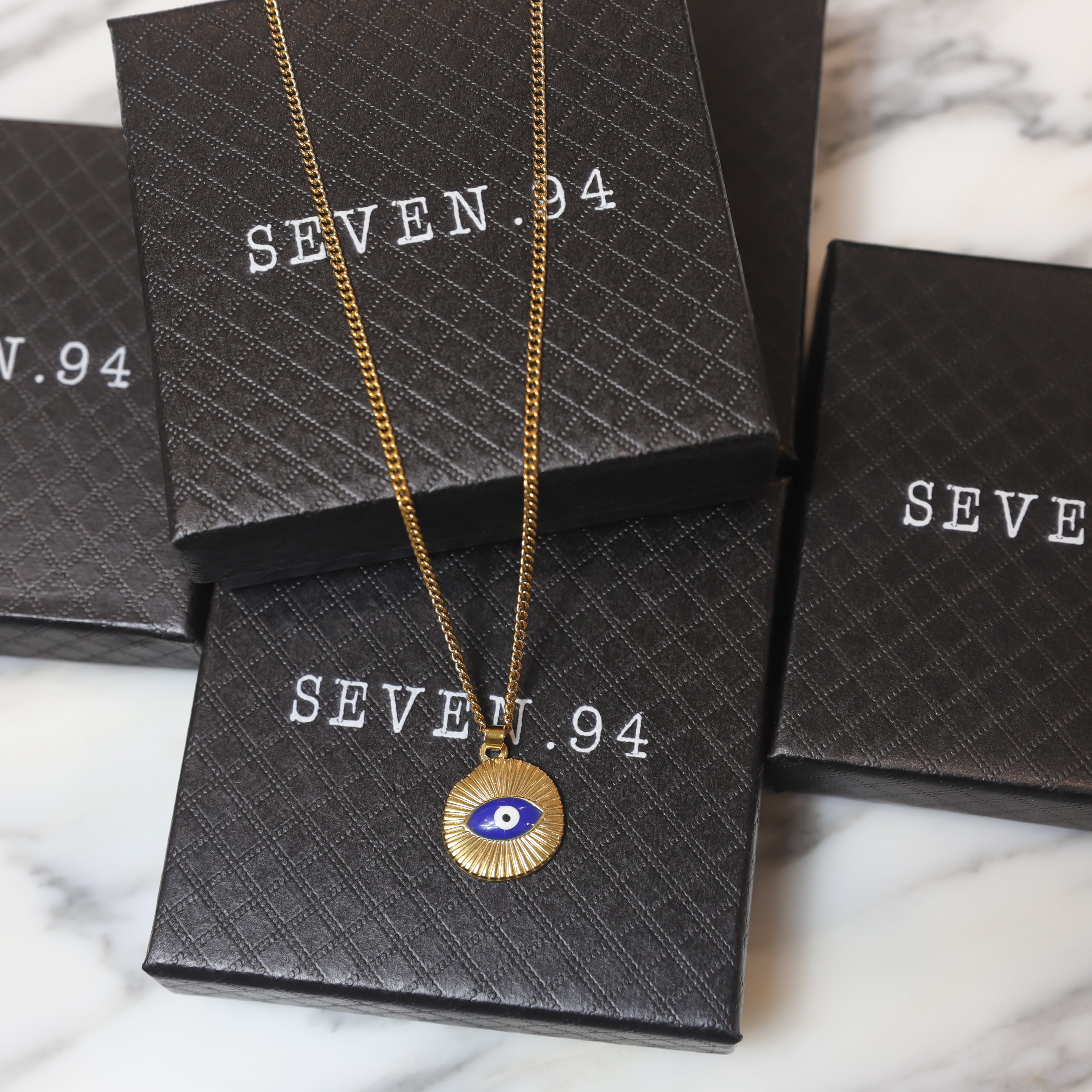Evil Eye Gold Pendant