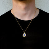 Evil Eye Gold Pendant