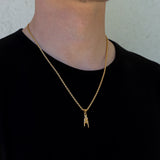 Italian Mano Cornuto Gold Pendant
