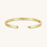 Gold Filled Diamond Bangle
