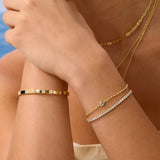 Gold Filled Diamond Bangle
