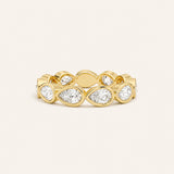 Bezel Pear Eternity Ring