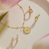 Gold Filled Compass Necklace