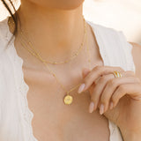 Gold Filled Compass Necklace