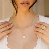 Gold Filled Compass Necklace