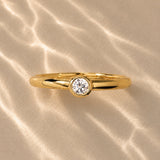 Gold Filled Bezel Stone Ring