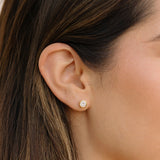 Gold Filled Diamond Bezel Studs